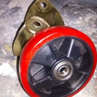 Fixed type PU caster wheels